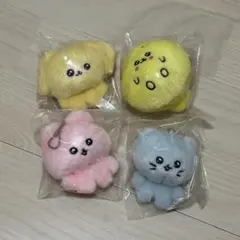 【新品未使用】チェゴシム カプセルトイ ガチャガチャ ぬいぐるみ 4個セット
