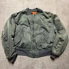 Alpha アルファMA-1 80s USA製 旧タグ 3本線 短丈