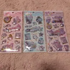 サンリオ キラキラカプセルシール 3種類