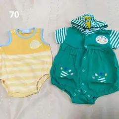 値下げしました　男の子　70 ロンパースまとめ売り