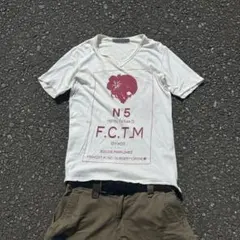 00s【archive】skull print T-shirt ダメージ加工のサムネイル