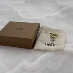 【未使用】LIFE's リング アクセサリー 真鍮製 ガラス