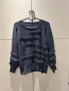 【新品・未使用】グレー・長袖ニット