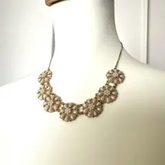 【ほぼ未使用】ANEMONE パール　フラワー　ネックレス チョーカー