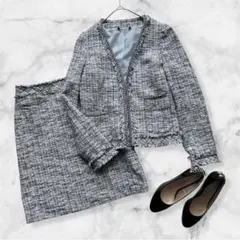 ROPE ロペ ツイードセットアップ 9号 ジャケット スカート 日本製