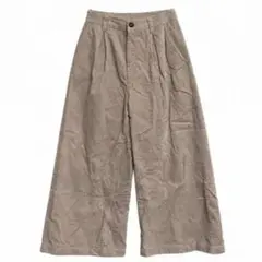 Samansa Mos2 blue コーデュロイ ワイドパンツ M