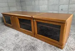 希少 ビンテージ ニッセン テレビ台 収納棚 籐家具 ラタン レトロ 当時 