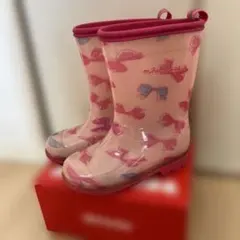 ミキハウス リボン柄 長靴 16cm