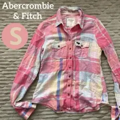 アバクロ コットン チェックシャツ S