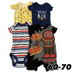 ロンパース 4点セット 60-70cm
