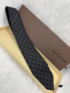✨極美品✨ 現行 LOUISVUITTON ネクタイ シルク100% ダミエ - メルカリ