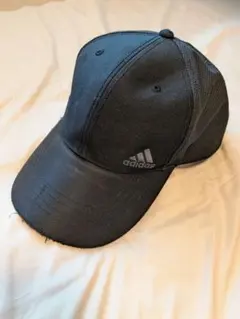 adidas ブラックキャップ　フリーサイズ　57-60