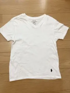 Polo Ralph Lauren ホワイト Vネック Tシャツ M キッズ