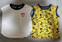 キッズ ノースリーブ Tシャツ 2枚セット