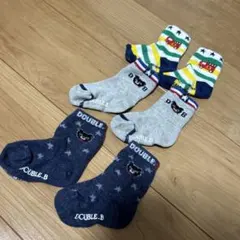 ミキハウス　ダブルビー　靴下　男の子　ベビー　11-13㎝