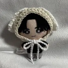 ぬい服たれ耳　うさぎ　犬　ちびぐるみ　ボンネット　編み物　ハンドメイド　ちびぬい ぬい服 たれ耳 うさぎ 犬 ちびぐるみボンネット 編み物 ハンドメイド