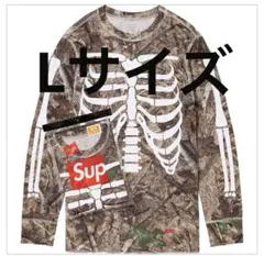 値下げ不可　Hanes Bones Thermal Crew Camo カモ