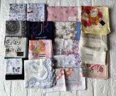 新品✨ブランド大判ハンカチ16枚まとめ売り　ウエッジウッド　サンローラン他