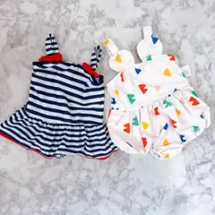 ベビー水着 2点セット サイズ80-90 中古品