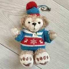 ダッフィー　ぬいぐるみ ストラップ　クリスマス