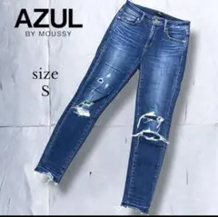 最終値下げ【AZUL by MOUSSY 】ダメージスキニーデニム サイズS
