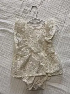 SHEIN ベビードレス アイボリー 62