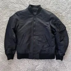 美品　UNIQULO MA-1 フライトジャケット ブラック　ユニクロ