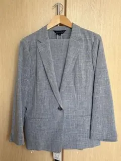 上下セット ESPRITMUR レディース スーツ サイズ9 グレー 手洗い可能