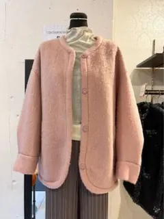 COCODEAL カラーシャギーカーデ