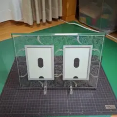 ガラス製　フォトフレーム 2枚用