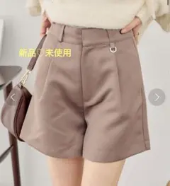 【新品】フーズフーチコ 「ポンチタックボリュームキュロット ショートパンツ