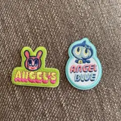 エンジェルブルー　刺繍シール