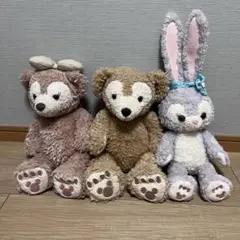 ダッフィー & フレンズ ぬいぐるみ 3点セット ダッフィー　シェリーメイ