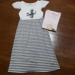 ワンピースとTシャツの2点セット