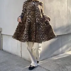 made in usa vintage leopard coat