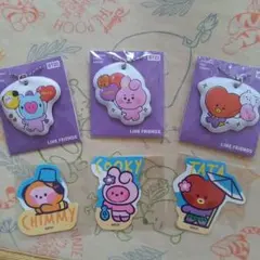 BT21 PVCチャーム キーホルダー 6点セット