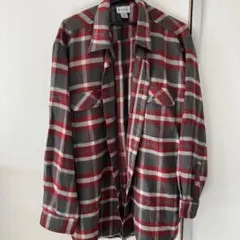 converse チェック柄ネルシャツ 3L グレー/レッド