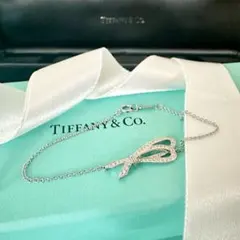 Tiffany&Co. フルダイヤボウリボンブレスレットK18WG
