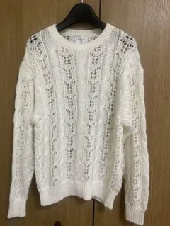 【新品未使用】UNITED ARROWS メッシュケーブルニット　春秋冬シーズン