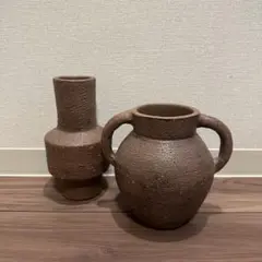新品】ACTUS アクタス シルバー フラワーベース 花瓶 大小2個セット