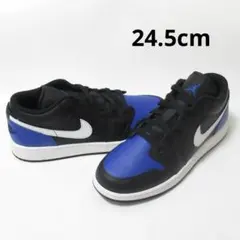 24.5cm 黒 青 エア ジョーダン 1 GS ジュニア レディース ナイキ