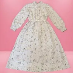 【美品】axes femme 花柄ワンピース Mサイズ　薄いピンク色