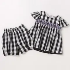 【新品　未使用】120 ANNA SUI mini スモッキング上下セット