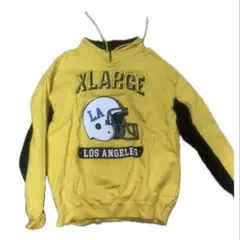 XLARGE イエロー LAロゴ トレーナー L