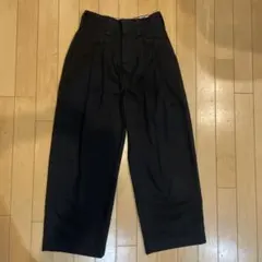 週末SALE☆ENFOLD サスペンダー付ワイドレッグサロペット☆ブラック 36