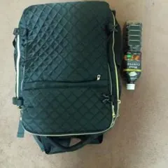 ブラックキルティングリュック