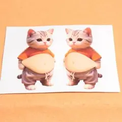 ★立体３Ｄシール★おなかぷにぷに猫さん★ステッカー★スクイーズ★Ｅ６９