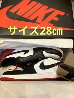 【新品】ナイキ エアジョーダン1 レトロ　ロー OG ブラック トゥ