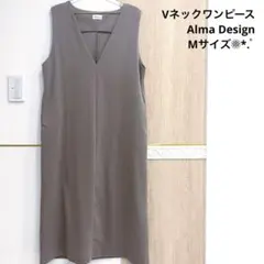 Alma Design ꕤ*.゜Vネック ワンピース M ジャンバースカート