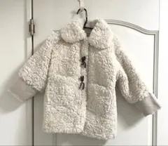 ファーコート クリーム色